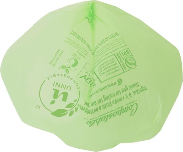 UNNI Compostable 4 Gallon Garbage Bags, 100 Bags Per Roll, Certified Biodegradable, Plant-Based, Ethical Choice for Environment - Image 4