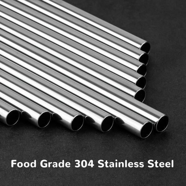 Tomorotec 6-Pack Morandi Colors Silicone Tip Stainless Steel Straws for 30oz Stanley Tumblers with 2 Cleaning Brushes, BPA-Free 10" Long Compatible with Adventure Quencher, Enhances Drink Enjoyment - Image 7