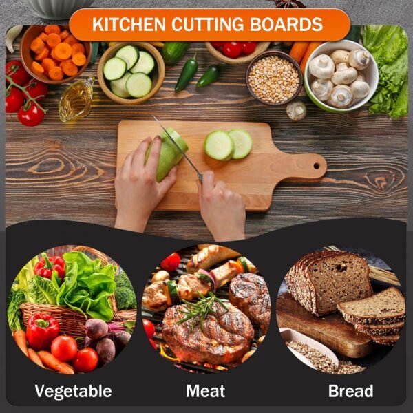 24 Pcs Thicken Bamboo Cutting Board Bulk 11x5 Inch Personalized Wood Chopping Board Customized Laser Engraving Serving Charcuterie Boards for Wedding Mother's Day Housewarming Present,0.39" Thick - Image 6