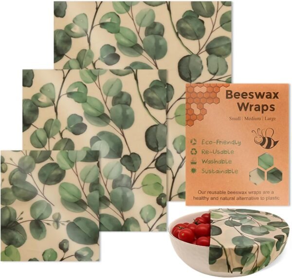 Sustainable Food Preservation With 3 Natural Beeswaxs Cloth Wraps Washable And Reusable Portable Kitchen Supplies