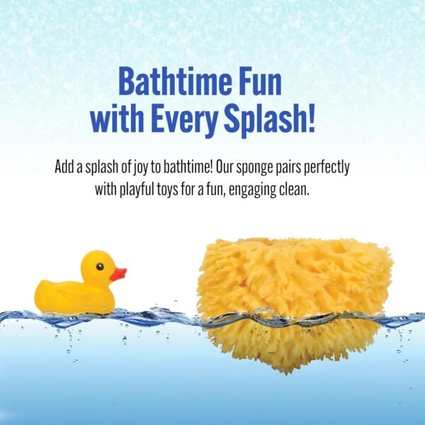 Baby Buddy Natural Wool Sea Sponge, Newborn Bath Time Essential, Ultra Soft for Delicate Skin, Hypoallergenic and Biodegradable, 4 Pack - Image 3
