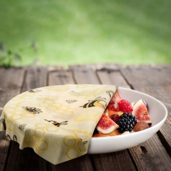 Reusable Beeswax Wrap 13'' x 40'' Food Wrappers Cotton Bread Sandwich Wrapper for Kitchen Storage Gifts with Cute Patterns (Honey) - Image 6