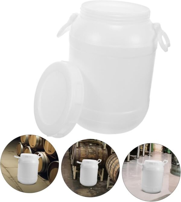 Compost Bin for Kitchen Bucket Dog Poop Garbage Can Outdoor Bins Food Waste Pantry Recycle Containers Compost Pail Automatic Trash Bin Lid Kitchen Trash Container Airtight Plastic - Image 9