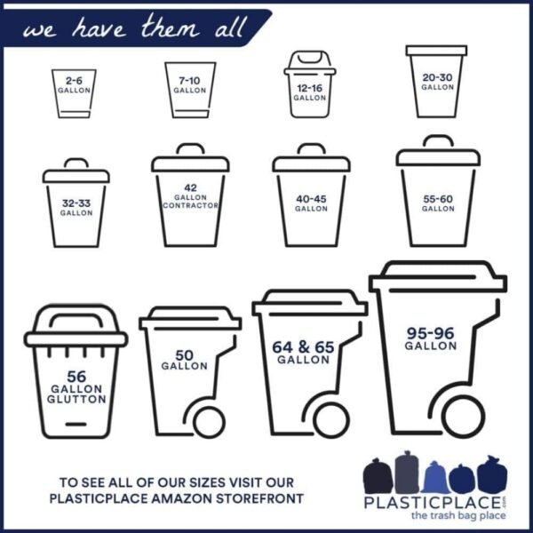 Plasticplace 20-30 Gallon Compostable Trash Bags │ 0.85 Mil │ Green Tint Garbage Can Liners │ 30” x 36” (70 Count) - Image 4