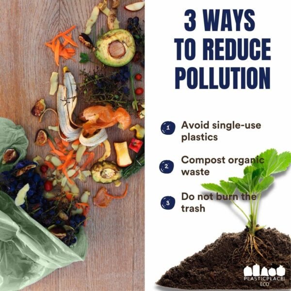 Plasticplace 20-30 Gallon Compostable Trash Bags │ 0.85 Mil │ Green Tint Garbage Can Liners │ 30” x 36” (70 Count) - Image 5