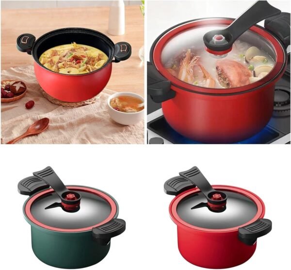 High Capacity Pressure Cooking Pots Scratch Cooker Efficient Thickened Iron Cookware Kitchen Accessory - Image 2