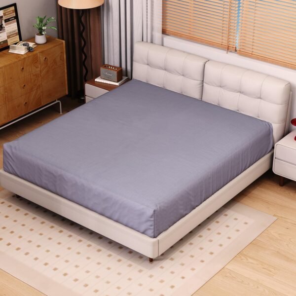 Grounding Sheets King Size, Organic Cotton 95%+Pure Silver 5%, Earthing Bed Sheets,Fitted Bed Sheet with Grounding Cord for Better Sleep (King, Deep Gray - 76"x 80"x 15" Deep Pocket) - Image 8
