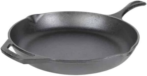 Lodge 12" Cast Iron Skillet - Chef Collection - Perfect Sear - Ergonomic Handles - Superior Heat Retention - Cast Iron Cookware & Skillet - Image 4