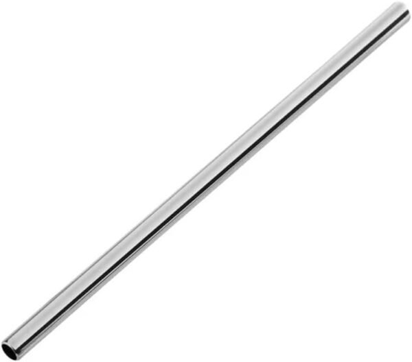32ct Silver Cocktail Stainless Steel Reusable Straight Small Straws 5 1/2 Inches - Mini Drinking Straws - Good for Cocktail, Party, Juices, Coffee - Image 2