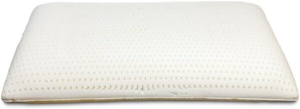 OrganicTextiles DS Latex Pillow with Organic Cotton Cover (Standard Size, Medium) GOTS Certified, Bed Pillow for Sleeping, Neck Pain Relief Help, Head Support, for Side Back Stomach Sleeper