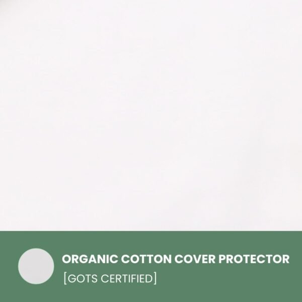 OrganicTextiles Natural Latex Pillow with Organic Cotton Cover, Standard Size, Soft, Pressure Relief, Neck Pain Relief, Bed Pillow for Side, Back and Stomach Sleeper - Image 6
