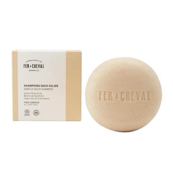 Fer a Cheval SHAMPOOING SOLIDE OLIVE KARITE 100G COSMOSNAT Savon 100g