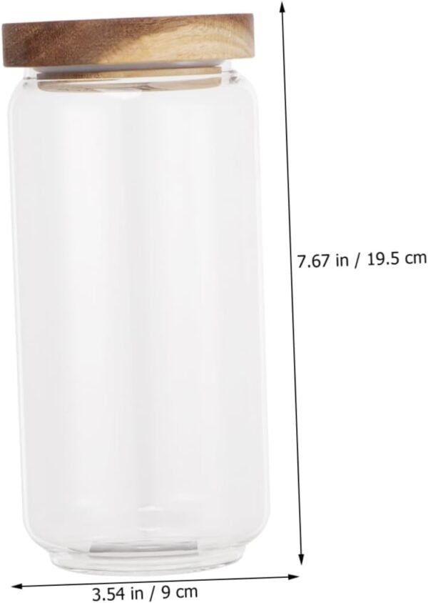 MAGICLULU Candy Jar Cookie Ball Mason Jar Lids Bar Bread Food Storage Containers with Lids Label Airtight Bell Jar Condiment Food Storage Jar Snack Container Mason Jars with Lids - Image 9