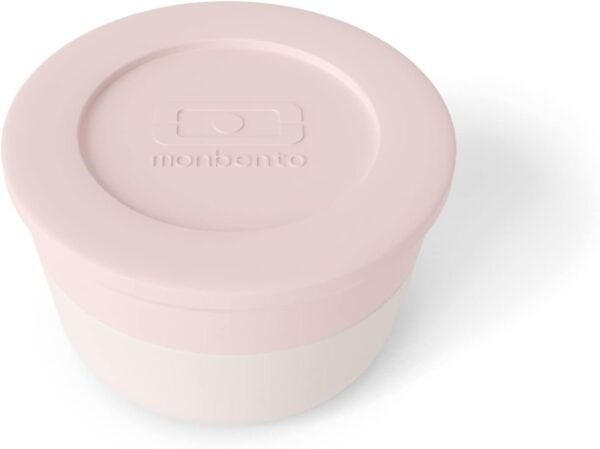monbento - Lunch Box Sauce Container MB Temple M Natural - Tiny Leak-Proof Container - Reusable - For Work Lunch Packing - Suitable for Bento Box MB Original & MB Square - Pink