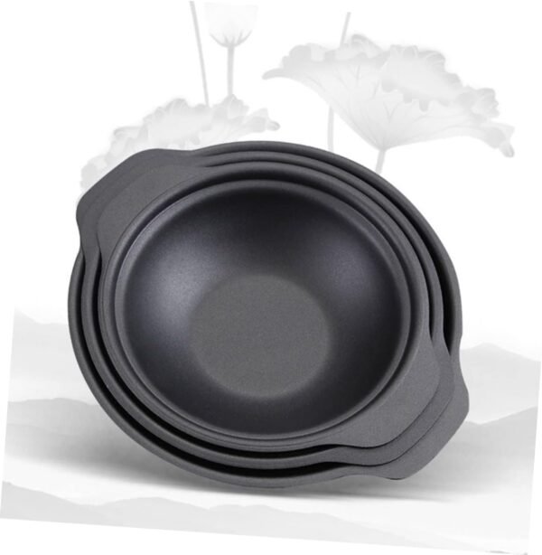 Rice Cooker Casserole Soup Cooking Pot Kitchen Non Stick Cookware Metal Casserole Pan Japanese Cookware Metal Casserole Pot Soup Bowl with Lid Stockpot with Lid Food Iron Household - Image 6