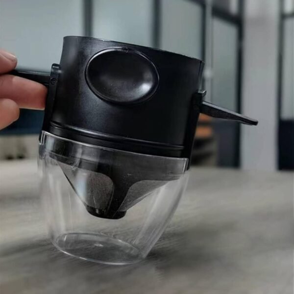 Portable Stainless Steel Reusable Coffee Filter Pour Over Coffee Maker Mini Collapsible Paperless-Coffee-Dripper Cup - Image 7