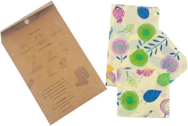 Amosfun 9 Pcs Beeswax Wrap Reusable Sandwich Bags Food Wrapper Beeswax Sandwich Wrap Beeswax Food Wraps Reusable Food Wraps Food Storage Wrap Beewax Food Wraps Household - Image 8