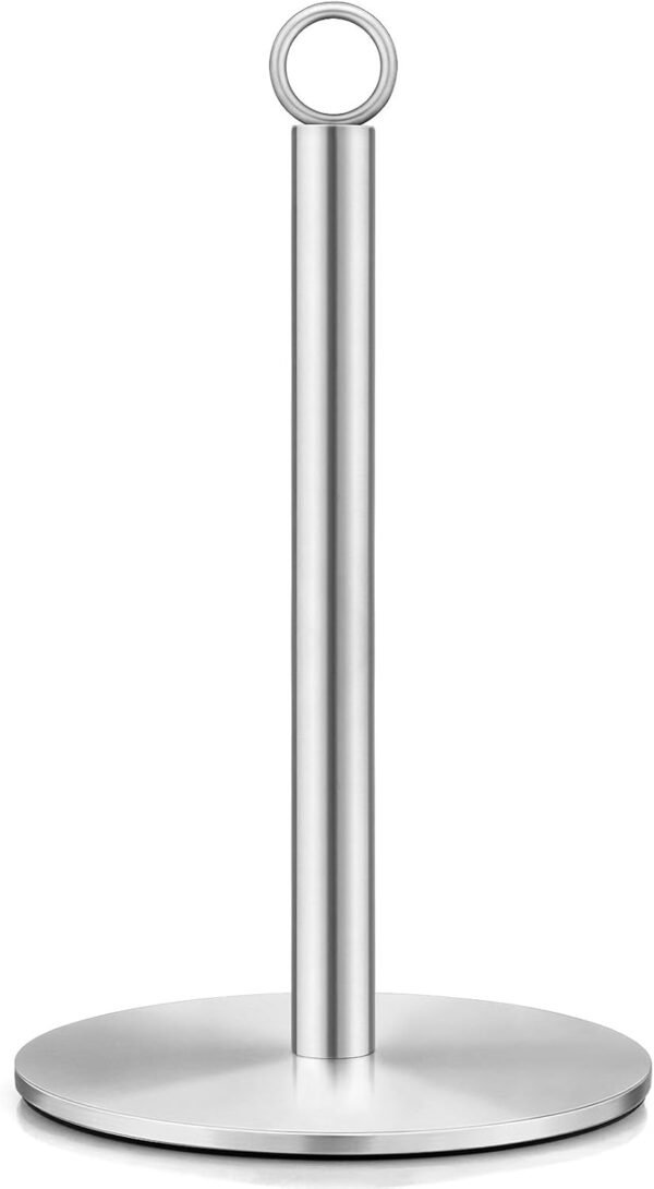 Stainless Paper Towel Holder, Paper Towels Holder Countertop, Stainless Steel Paper Towel Holder Countertop, Kitchen Paper Towel Holders, Countertop Roll Holders(Silver)