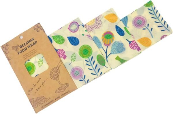 STOBAZA 6 pcs beeswax wrap reusable food wrap food wrapper food storage wrap beeswax food wraps Beewax Food Wraps Food Preservation Cloths Beewax Wraps sandwich - Image 3