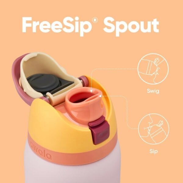 Owala FreeSip Insulated Stainless Steel Water Bottle with Straw for Sports and Travel, BPA-Free Sports Water Bottle, 32 oz, Candy Store - Image 2