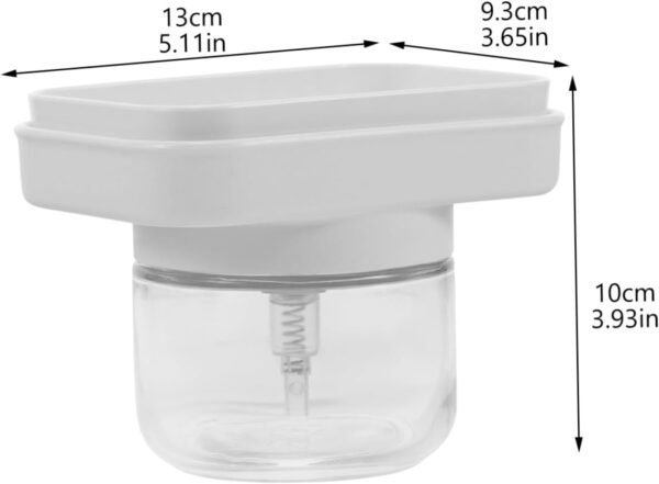 DOITOOL 4pcs Presser Liquid Double Dishwashing Sink Strainer Soap Foam Dispenser Faucet Simple Dispensers Drainers for Kitchen Sink Dish Soap Dispenser Sponge Human Soda Glass - Image 4