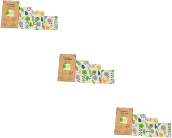 NOLITOY 9 Pcs Beeswax Wrap Food Storage Wrap Food Wrapper Reusable Sandwich Bags Reusable Food Wrap Food Preservation Cloths Beewax Wraps Beewax Food Wraps Household