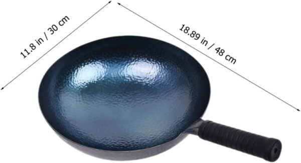 BESTOYARD Induction Stove Wok Frying Griddle Portable Cooker Basket Pot Rice Cooker Steel Wok Deep Wok Kitchen Hob Double Pan Stir Skillet Saute Splatter Cookware Barrymore Appliances Iron - Image 3