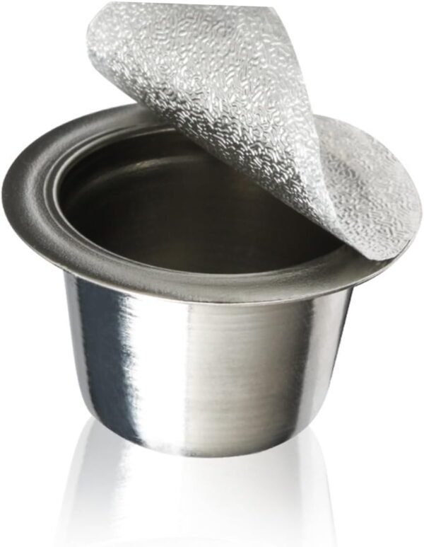 SHOWERORO Coffee Maker Stainless Steel Coffee Capsule Espresso Capsule Reusable Coffee Capsule Coffee Filter Cup Silver