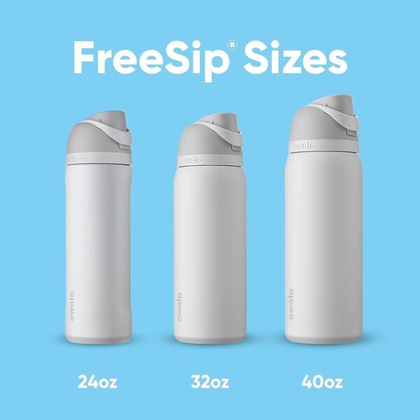 Owala FreeSip Insulated Stainless Steel Water Bottle with Straw for Sports and Travel, BPA-Free Sports Water Bottle, 40 oz, Candy Store - Image 6