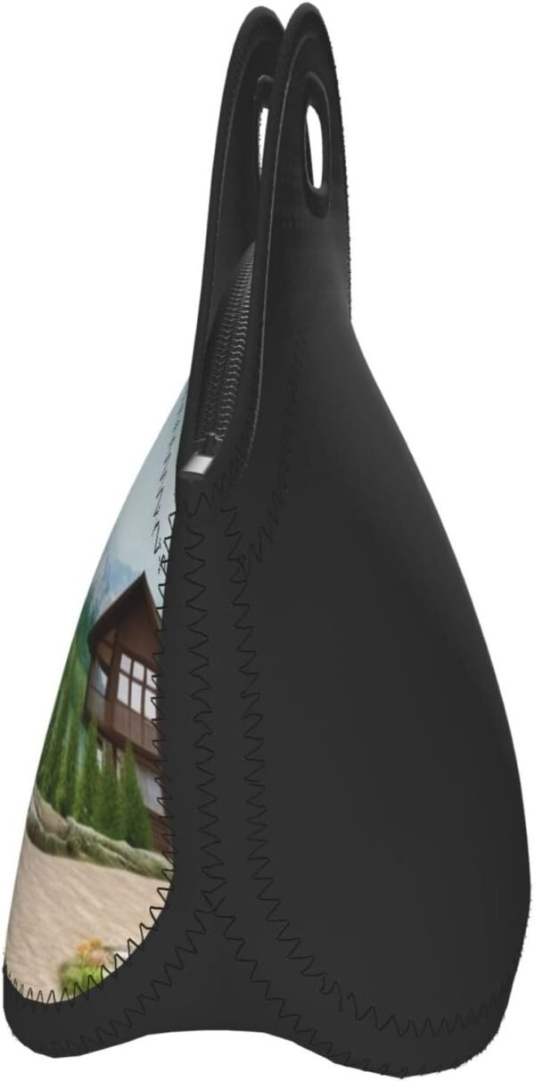 Neoprene Lunch Bags Natural Print Insulated Lunch Tote Bag Reusable Thermal Cooler Lunch Container Box for Work Travel Picnic - Image 9