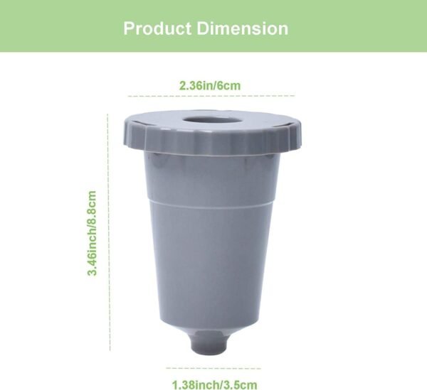 Reusable Coffee Filter Compatible with Keurigg My K Cup B30 B40 B50 B60 B70 K10 MINI Plus K15 K40/45 K55 K60/65 K70/75/79 Series 5048 Old Mode Grey by Podoy (3 Pack) - Image 3