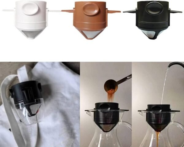 Portable Stainless Steel Reusable Coffee Filter Pour Over Coffee Maker Mini Collapsible Paperless-Coffee-Dripper Cup - Image 2