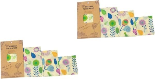 STOBAZA 6 pcs beeswax wrap reusable food wrap food wrapper food storage wrap beeswax food wraps Beewax Food Wraps Food Preservation Cloths Beewax Wraps sandwich