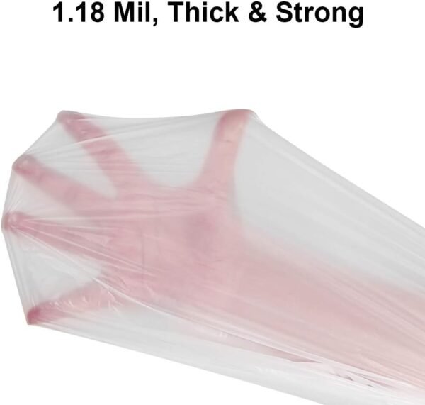 13-15 Gallon Biodegradable / Compostable Garbage Bags Recycling Unscented Tall Kitchen Trash Bags for Kitchen, Yard, Lawn,Office(75 Counts, White) - Image 4