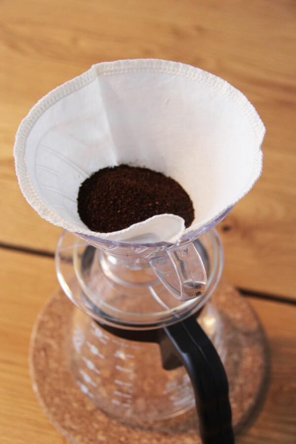 Organic Cloth Coffee Filters Cone no. 1, 3-Pack Reusable Hario Style V60 Pourover Coffee Filters (1-2 Cups) - Image 4