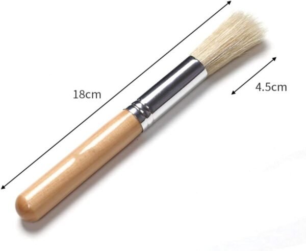 Coffee Grinder Brush Espresso Supply Maker Cleaning Brush, Wood Handle & Natural Bristles Dusting Brush Espresso Accessories for Home Kitchen Barista Tool - Image 6