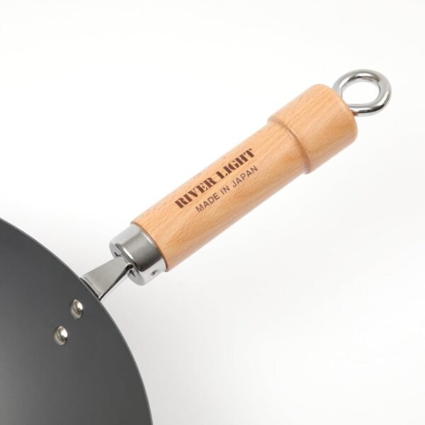 Riverlight KIWAME PREMIUM Wok pan,Wooden Handle,Peking Wok,Beijing Wok (Beijing wok 14.2inches (36cm)) - Image 5