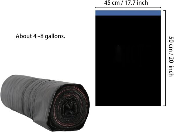 Compost Bags Compostable Trash Bags Biodegradable Tall Kitchen Garbage Bags Recycling Food Waste Bags for Kitchen Compost Bin Eco Friendly 4-8 Gallon Drawstring Black 75 Count - Image 4