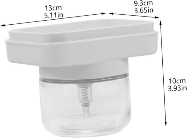 Presser Liquid Dish Soap Dispenser Sink Soap Dispenser Dishwash Sink Strainer Human Faucet Two Automatic Soap Dispenser Double Dispensers Sponge Rinse Drainer Soda Glass - Image 2