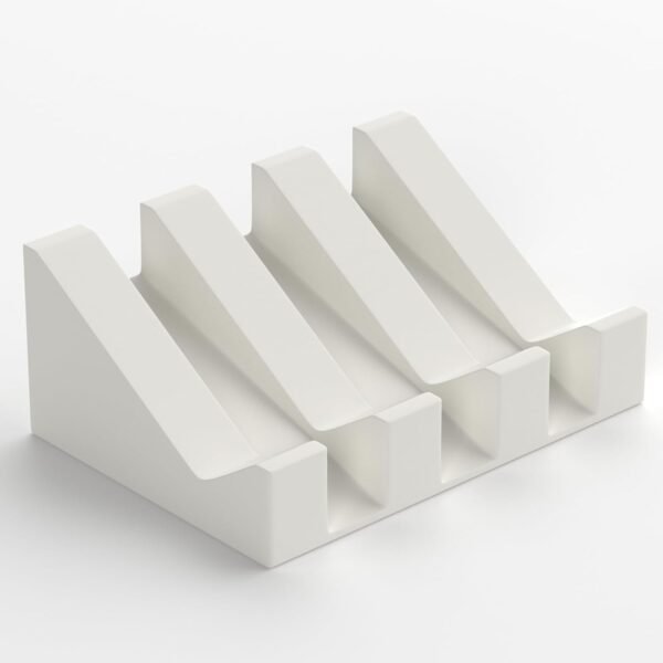 Soap Dishes, Bar Soap Holder & Saver Waterfall Self-Draining to Keep Your Bar Soap Organized and Clean, Simple and Stylish Design, White