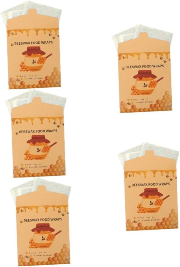 Didiseaon 15 Pcs Beeswax Wrap Lunchbox for Beeswax Food Wraps Sustainable Food Wraps Decorate Burger Bread Reusable Wraps Beeswax Bowl Cover Cake Preservation Wraps