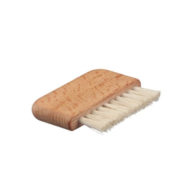 Pokinge 3Pcs Wooden Nail Dust Brush Mini Nail Cleaner Brush Non-Slip Wood Cleaning Brush Pig Bristle Nail Dust Brush Nail Care Tools For Cleaning - Image 3