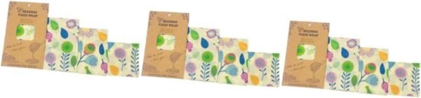 Amosfun 9 Pcs Beeswax Wrap Reusable Sandwich Bags Food Wrapper Beeswax Sandwich Wrap Beeswax Food Wraps Reusable Food Wraps Food Storage Wrap Beewax Food Wraps Household