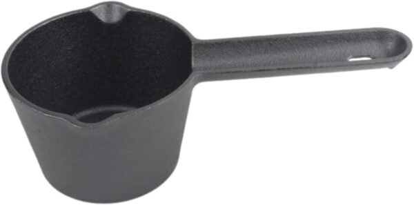 Kitchen Oil Convenient Hot Oil Splashing Pots Extended Handle Frying Pans Iron Cookware Practical Cooking Tool - Image 3