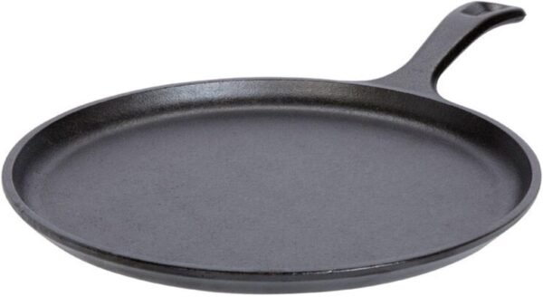 Lodge L9OG3 Cast Iron Round Griddle, Pre-Seasoned, 10.5-inch - Image 6