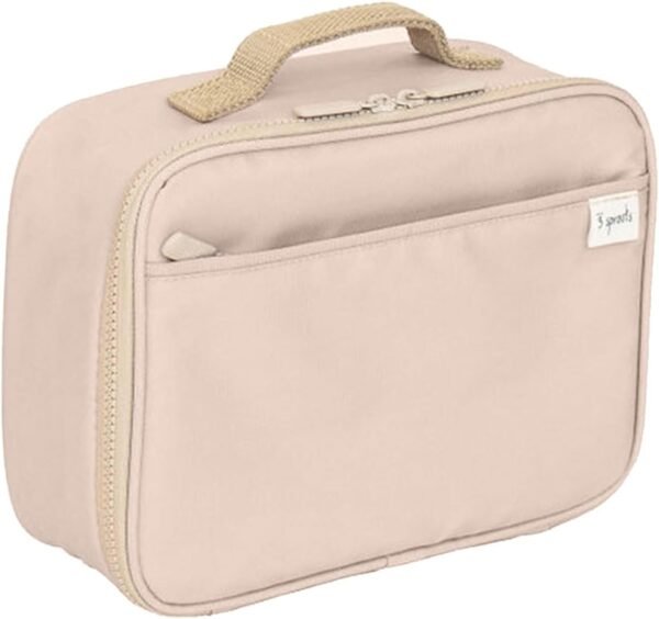 3 Sprouts Lunch Bag for Kids, Boys & Girls – Insulated Lunch Box for Boys and Girls – Perfect for School and Travel - Loncheras Para Niños y Niñas - Taupe