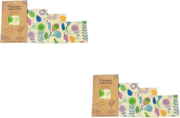ABOOFAN 6 Pcs Beeswax Wrap Food Wrapper Food Storage Wrap Reusable Food Wrap Food Wraps Food Preservation Cloths Beewax Wraps Sandwich
