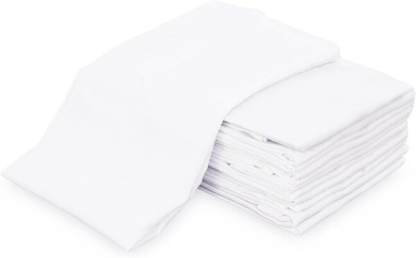 GOLD TEXTILES White Flour Sack Towels (12 Pack - 28x28) 100% Cotton Kitchen Towels – Multipurpose, Soft & Absorbent, Quick Dry with Easy Care - Image 2