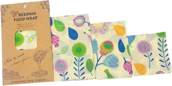 Didiseaon 9 pcs beeswax wrap food wrapper reusable food wrap food storage wrap Food Wraps Beewax Wraps Food Preservation Cloths sandwich - Image 9