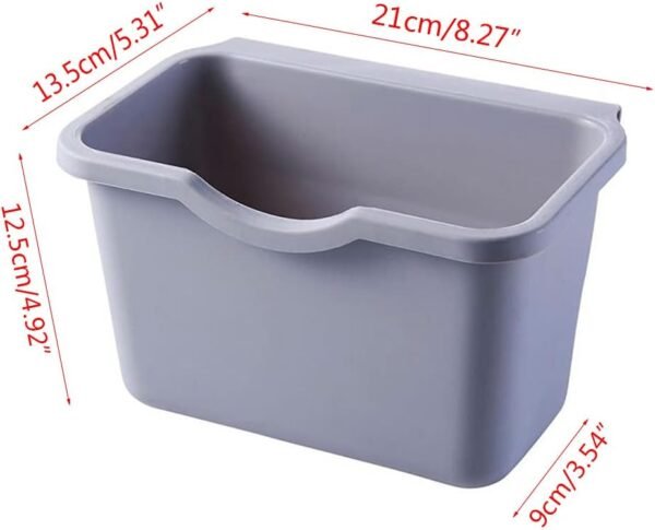 Kitchen Compost Bin for Counter Top Or Under Sink Hanging Small Trash Can for Cupboard/Bathroom/Bedroom/Office/Camping - Image 4